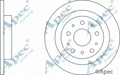 APEC BRAKING dsk3174 -  Тормозной диск